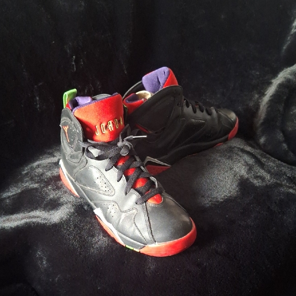 Jordan Kids Black and Red High-Top Sneakers - Picture 1 of 9